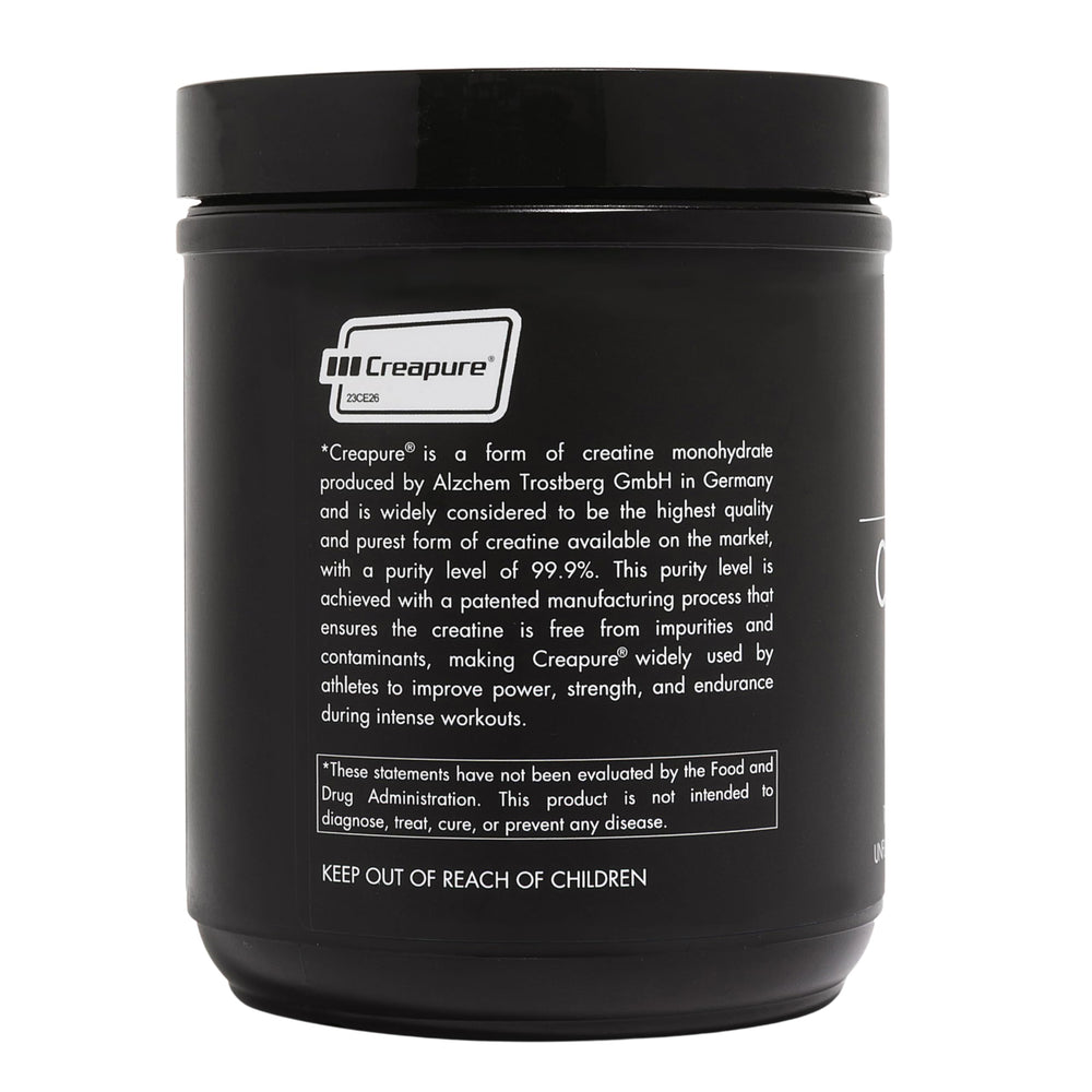 Textura fina del polvo CLEAN Creatine Creapure® que facilita mezcla rápida