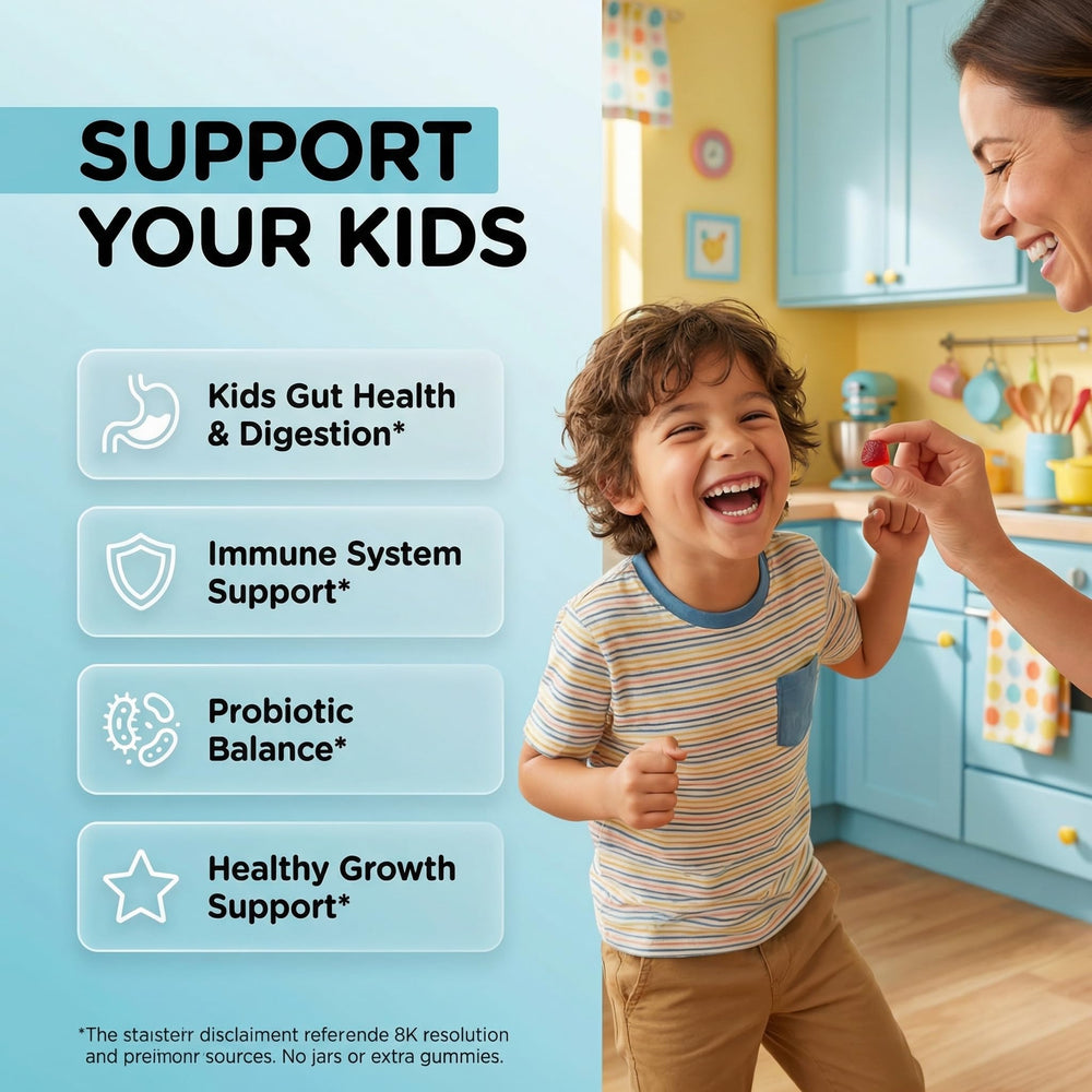 Close-up gominola Clean Nutraceuticals, textura suave y atractivo para niños