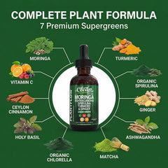 Clean Nutraceuticals etiqueta con lista de ingredientes clave visible