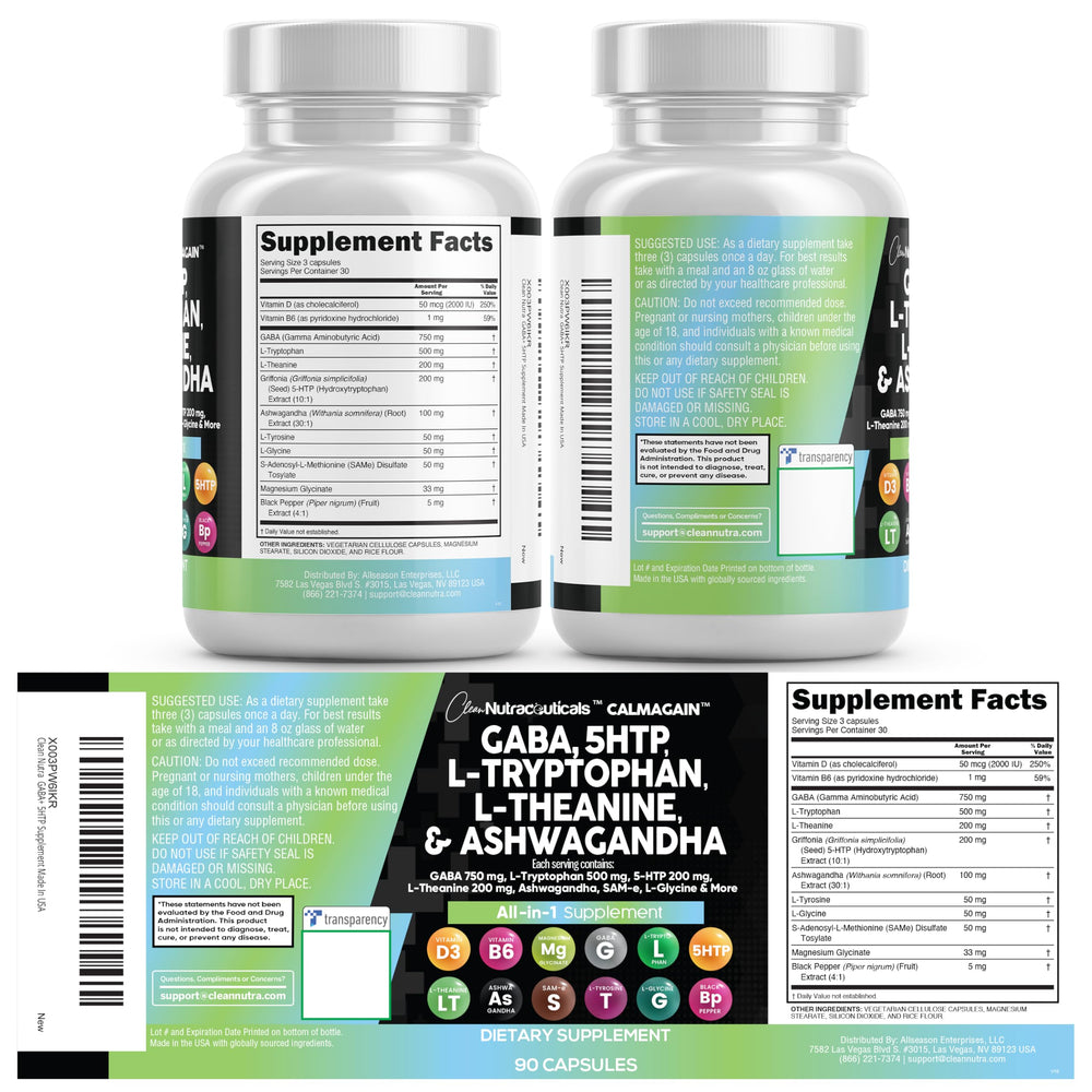 Clean Nutraceuticals empaque lateral con información que transmite confianza y control de calidad