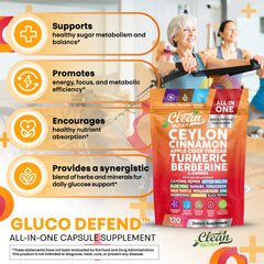 Clean Nutraceuticals cápsulas rodeadas de canela, cúrcuma y vinagre de manzana, muestra origen natural