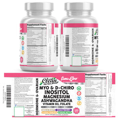 Clean Nutraceuticals cápsulas junto a maca, ashwagandha y prímula mostrando origen botánico