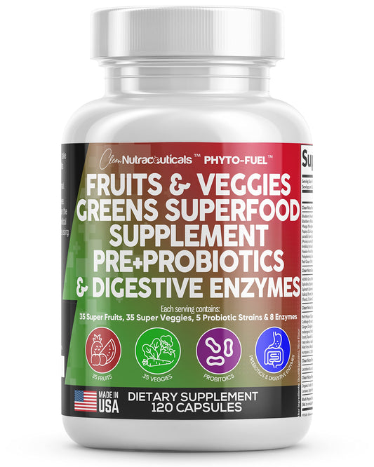 Clean Nutraceuticals frasco frente mostrando 120 cápsulas, aporta conveniencia diaria