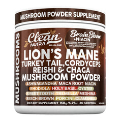 Clean Nutraceuticals envase frontal mostrando la marca y contenido, claridad en ingredientes