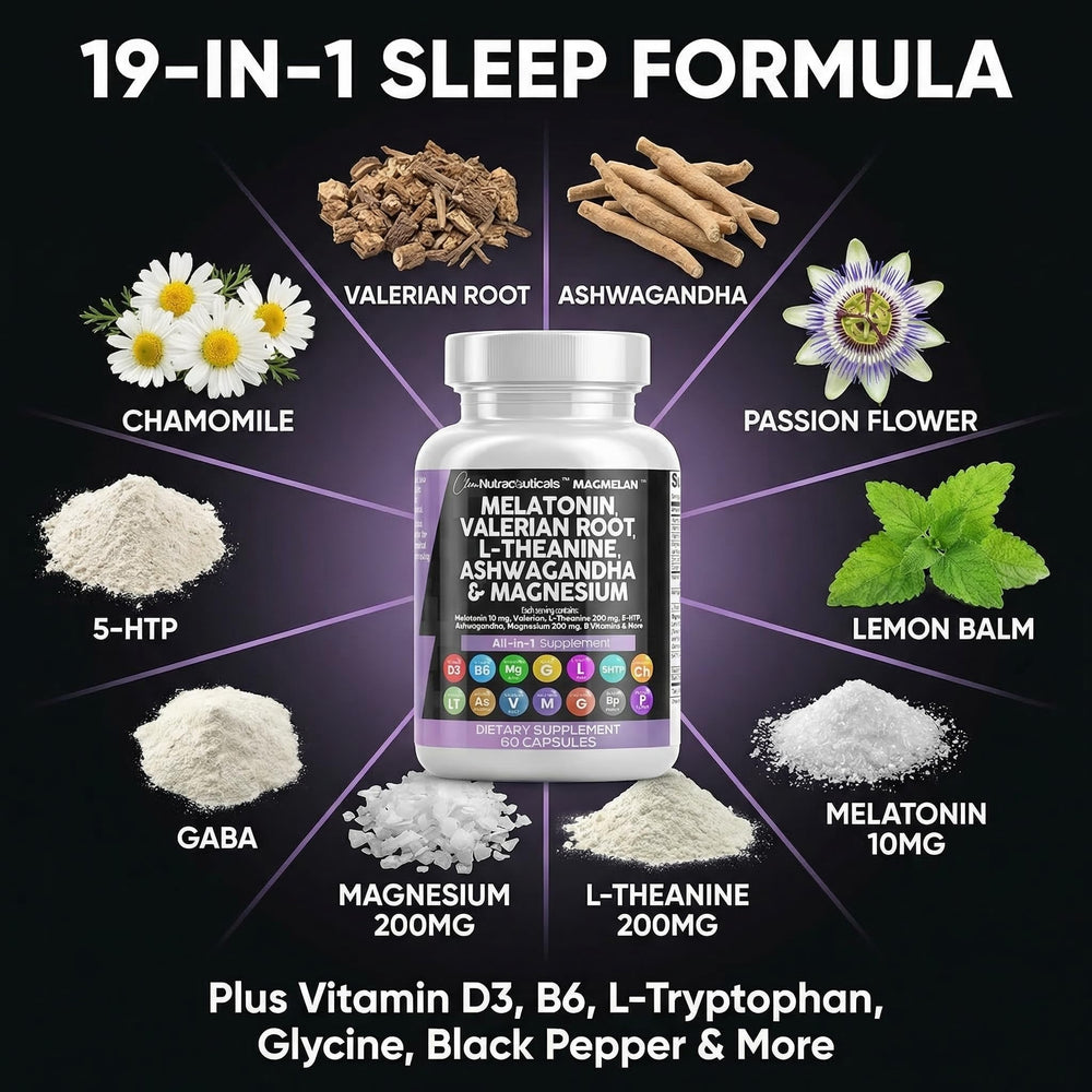 Clean Nutraceuticals montaje de ingredientes clave que muestra composición