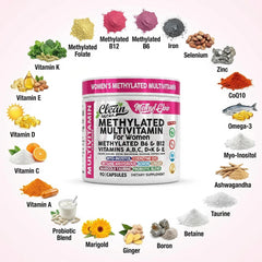 Clean Nutraceuticals ingredientes clave: omega-3 y metilcobalamina B12 en presentación educativa