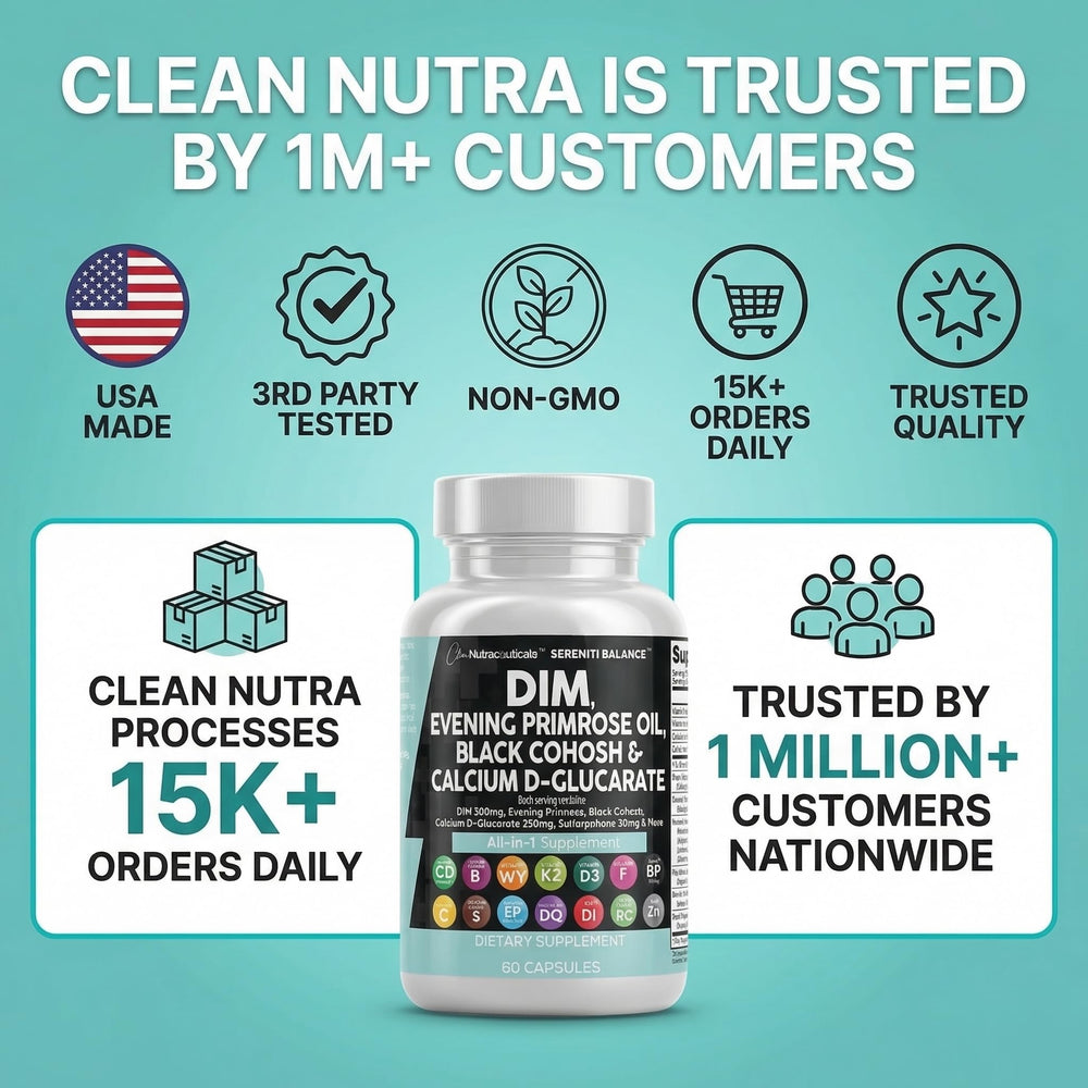 Clean Nutraceuticals frasco abierto con cápsulas listas para tomar