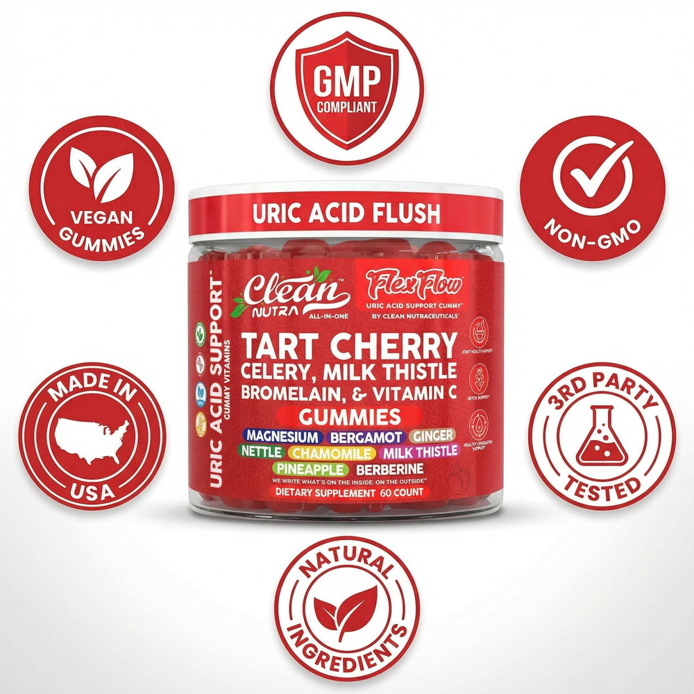 Clean Nutraceuticals persona tomando gomita en estilo de vida activo y práctico
