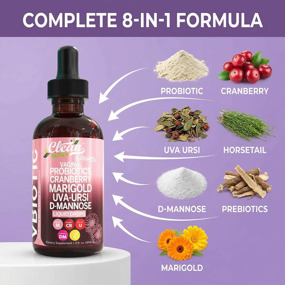 Clean Nutraceuticals arándanos (cranberry) resaltando apoyo urinario