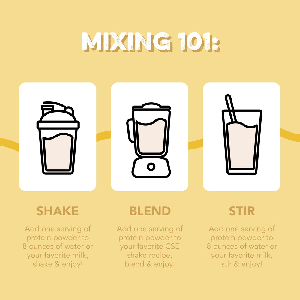 Clean Simple Eats comparación de tamaño del sobre junto a una botella