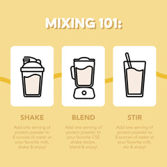 Clean Simple Eats comparación de tamaño del sobre junto a una botella