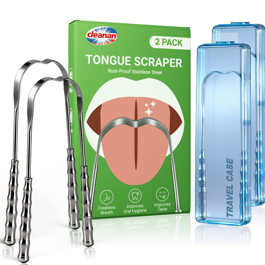 cleanan raspador frontal mostrando diseño en U y beneficio limpieza eficaz