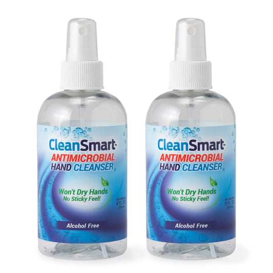 CleanSmart frontal del pack de 2 mostrando tamaño práctico
