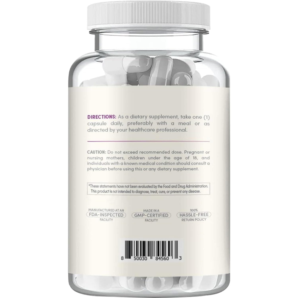 Clear Formulas detalle de textura de cápsulas veganas para confianza en pureza