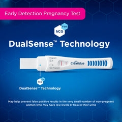 Clearblue prueba digital con asa ergonómica que facilita el agarre