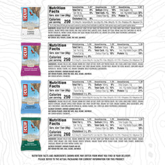 CLIF Bar ingredientes con avena orgánica que brinda carbohidratos fiables