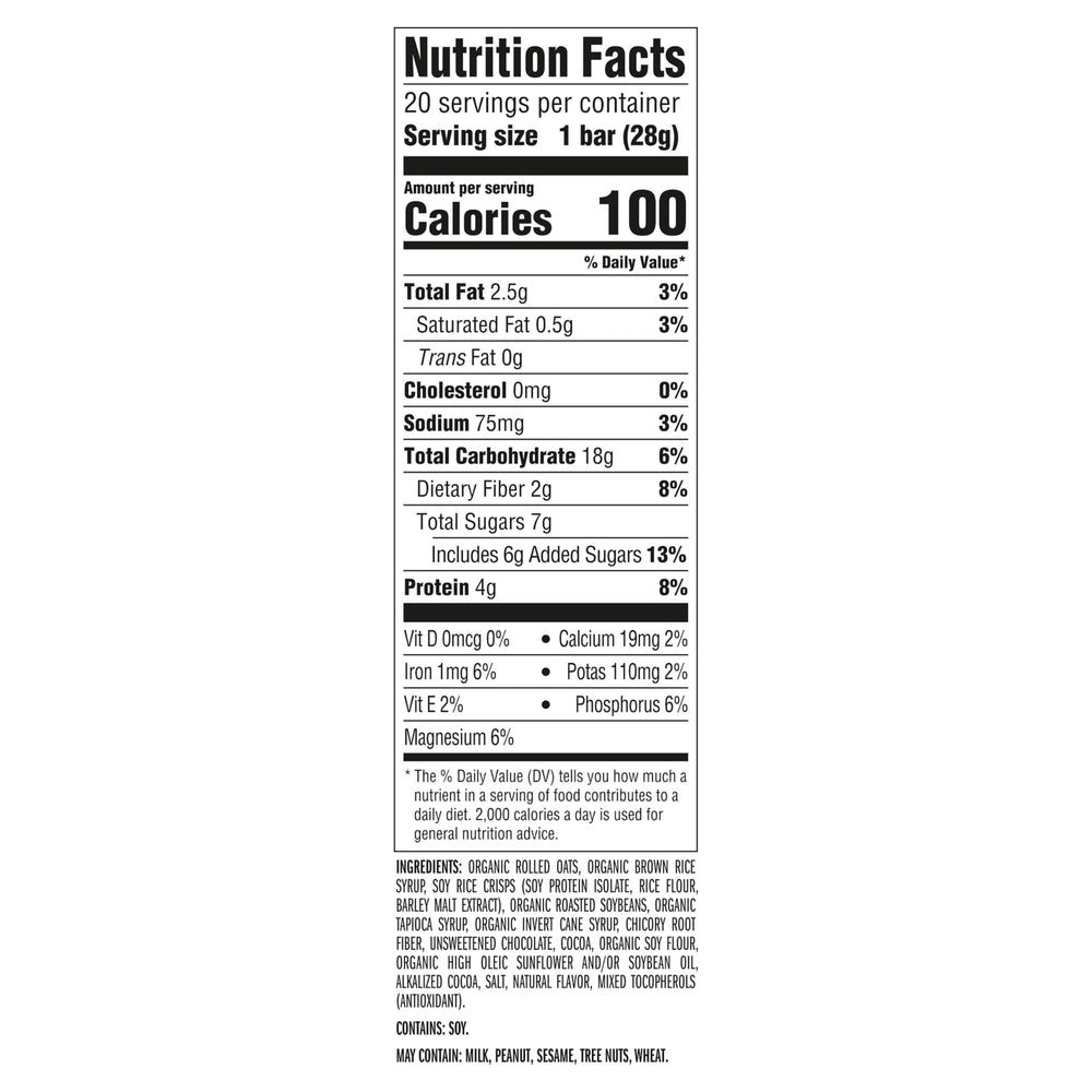 CLIF Bar ingredientes principales con avena orgánica y naturalidad