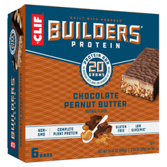 CLIF Bar empaque frontal mostrando sabor chocolate y mantequilla de maní, práctico para llevar
