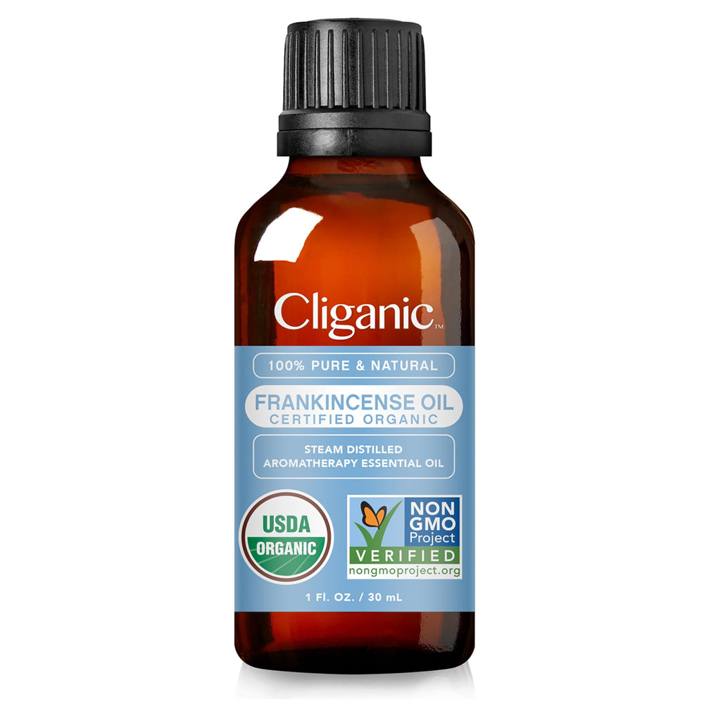 Cliganic aceite esencial de incienso en empaque nuevo.