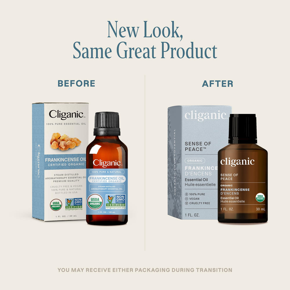 Cliganic aceite esencial de incienso en gotas para difusor.