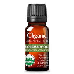 Cliganic aceite esencial de romero para cabello, aporta brillo natural.