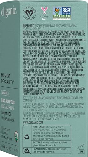 Cliganic Eucalipto Orgánico: ideal para difusor y cuidado del hogar