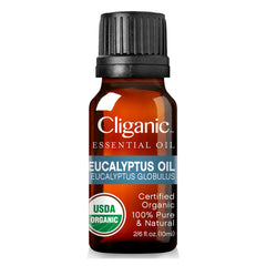 Cliganic Eucalipto Orgánico: ingrediente único sin aditivos para aromaterapia