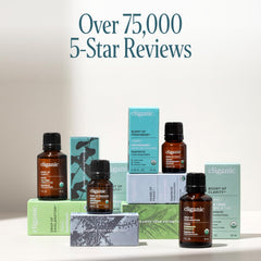 Cliganic frasco en mesita de noche estilizada, aroma para descanso nocturno