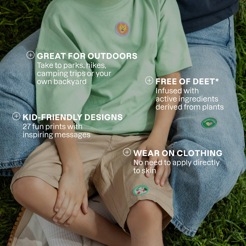 Cliganic pegatinas repelentes mosquitos, uso rápido y cómodo en excursiones