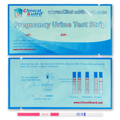 Clinical Guard tira en ambiente hogareño para pruebas discretas y cómodas
