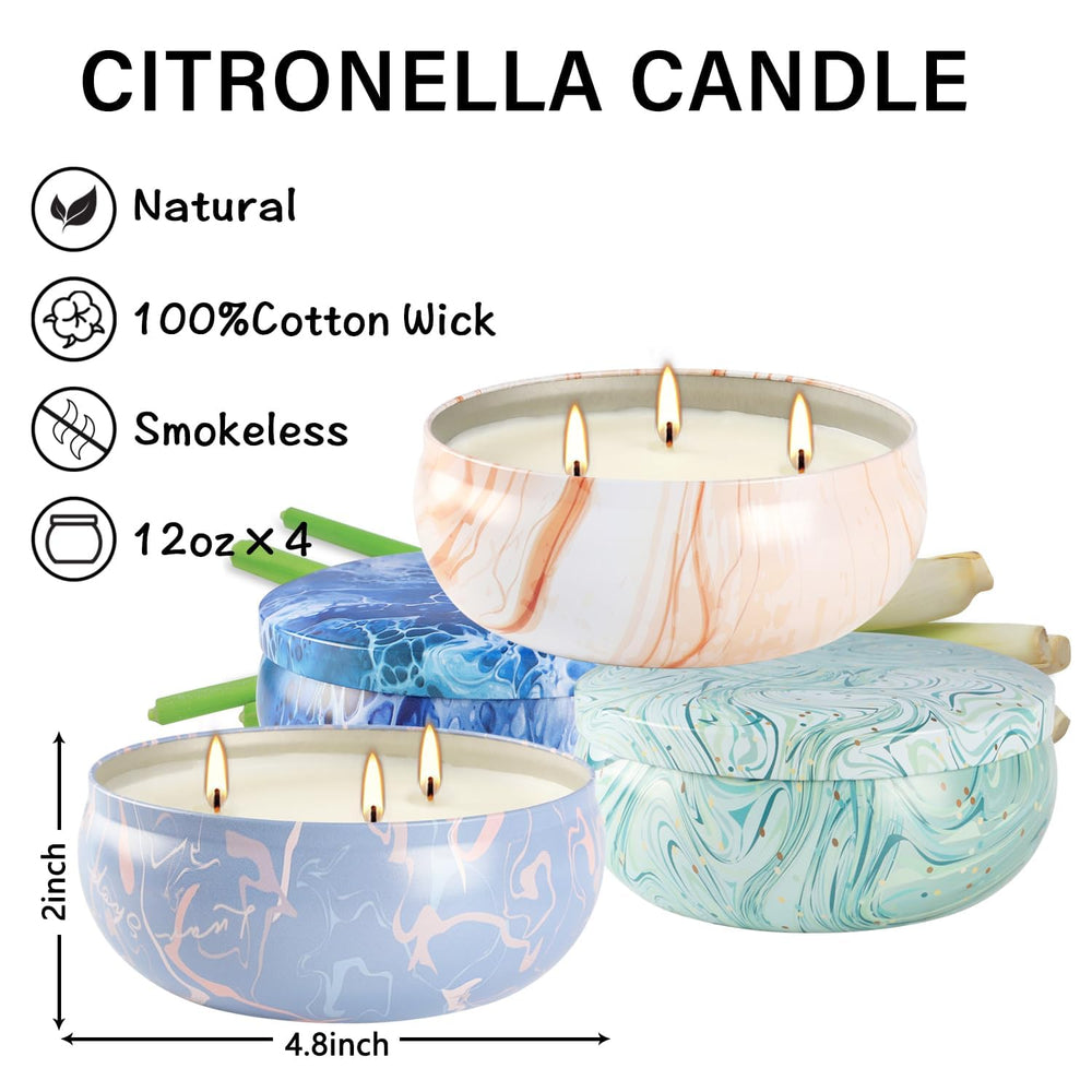 CLTNIKET velas encendidas en patio difunden citronela y crean ambiente seguro