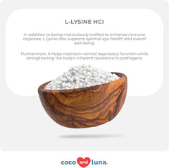 Coco and Luna etiqueta con ingredientes y certificaciones, transparencia y confianza de calidad