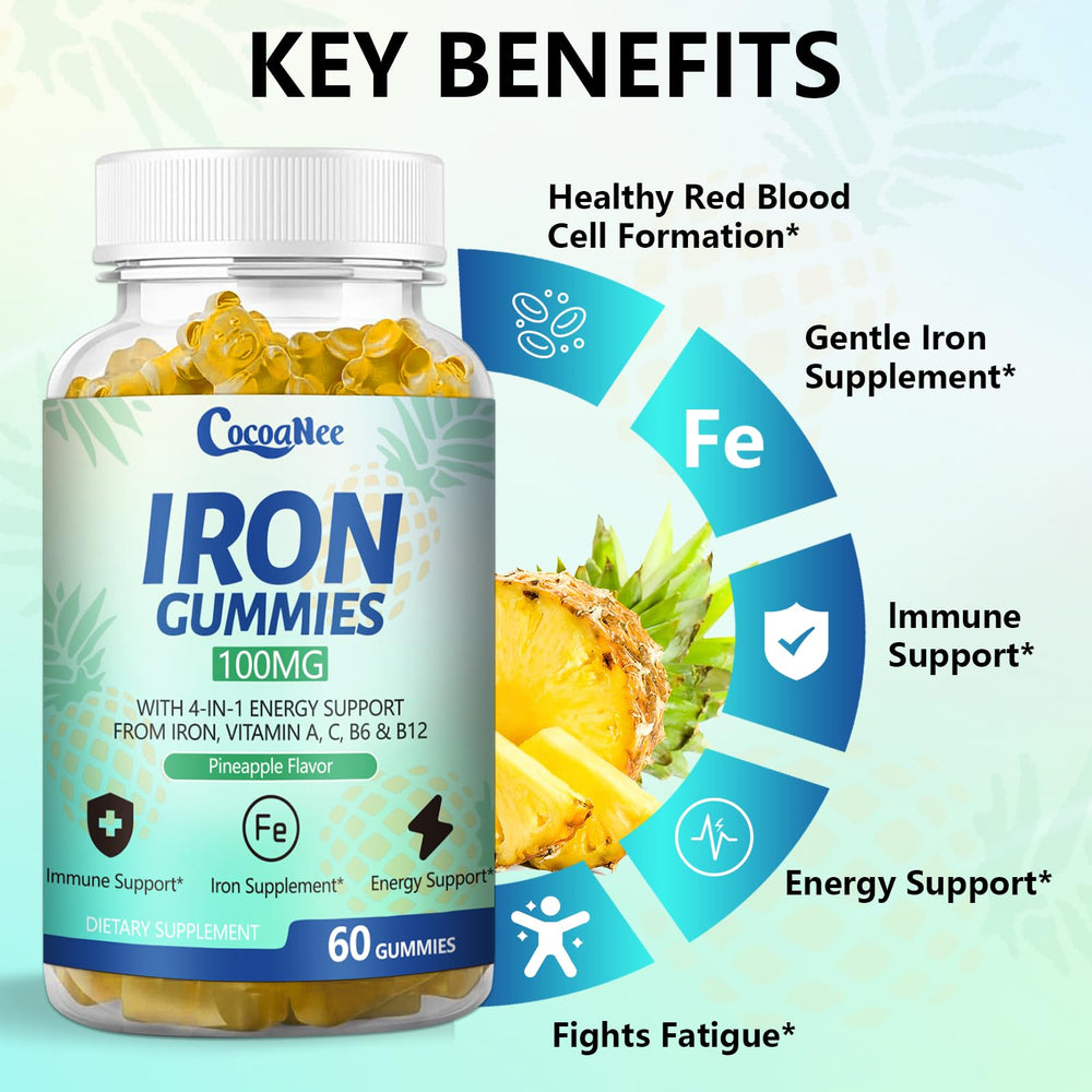 CocoaNee etiqueta con información nutricional y beneficios de absorción