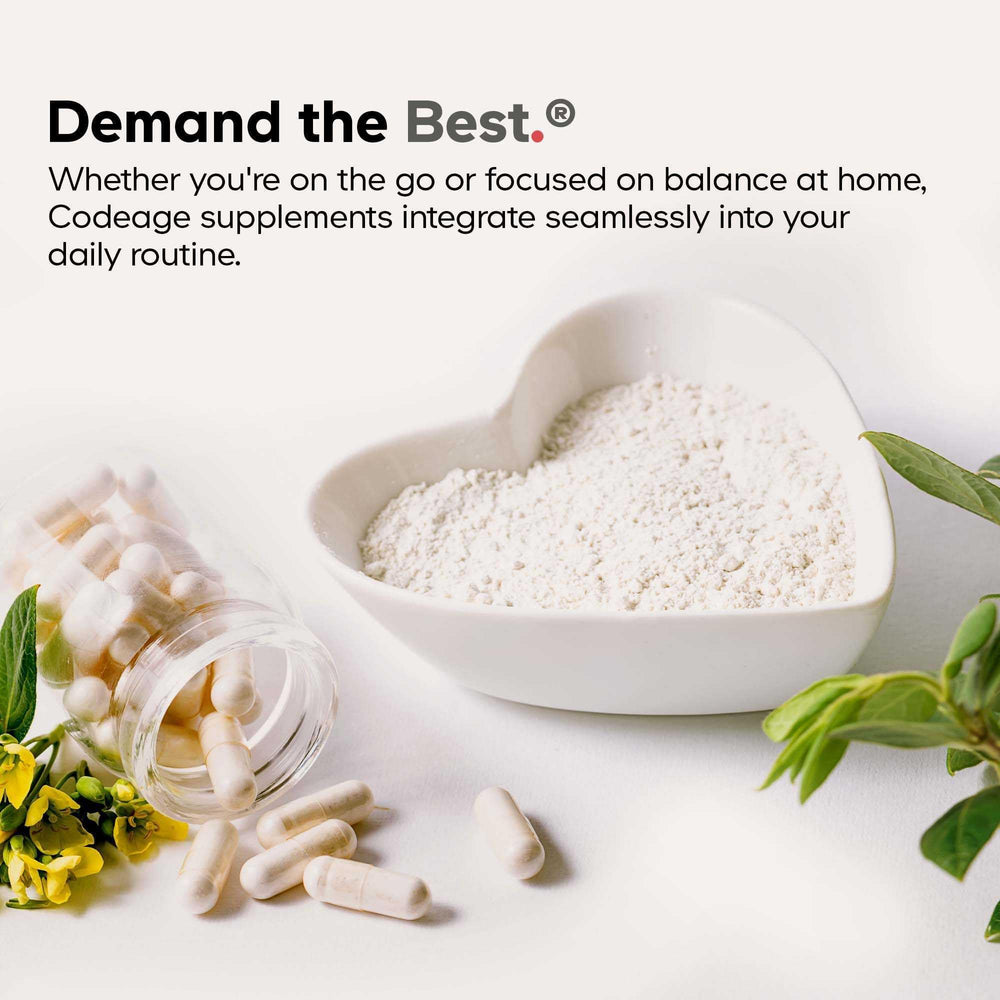 Codeage Apigenina Liposomal: cápsulas fáciles de tragar.