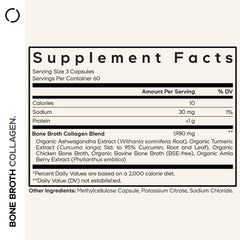 Codeage Cápsulas Caldo de Huesos, primer plano, fácil incorporación diaria.