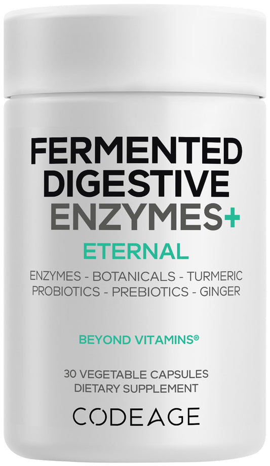 Codeage Enzimas Digestivas Fermentadas: cápsulas compactas para digestión diaria