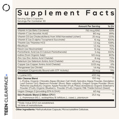 Codeage Clearface vitaminas para adolescentes