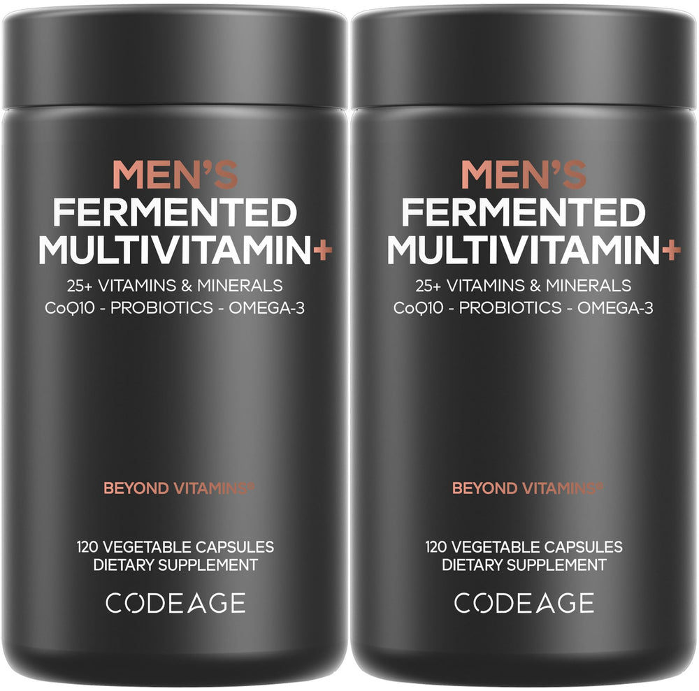 Codeage frasco frontal mostrando el envase y beneficios visibles
