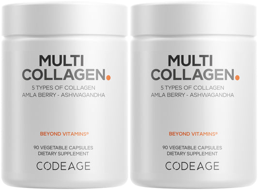 Codeage frente del envase mostrando diseño y dosis fácil