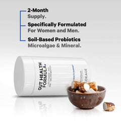 Etiqueta vegana sin OGM de Codeage Gut Health.