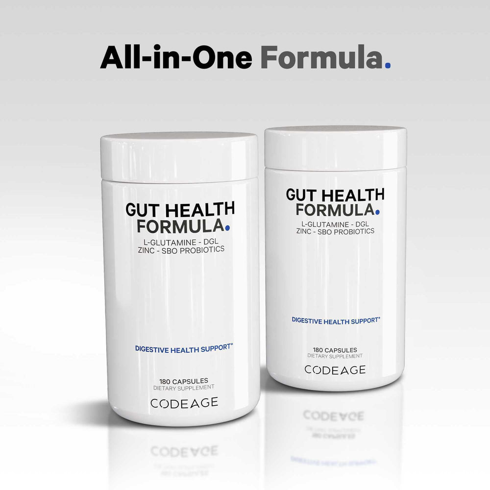 Setas cola de pavo y maitake en Codeage Gut Health.