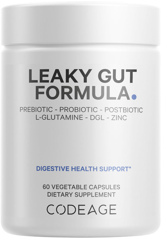 Código Leaky Gut: visual de dosis diaria para apoyo digestivo general