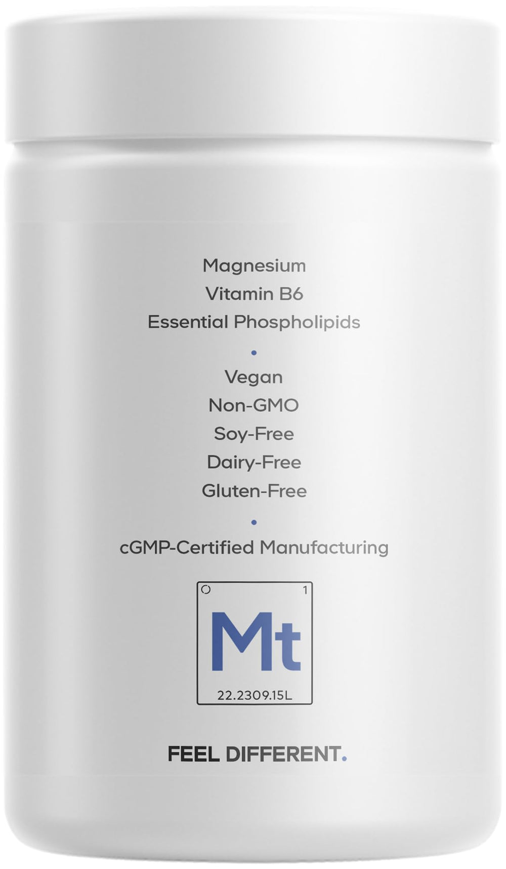 Codeage Liposomal Magnesium Taurate, producto apto para dietas veganas.