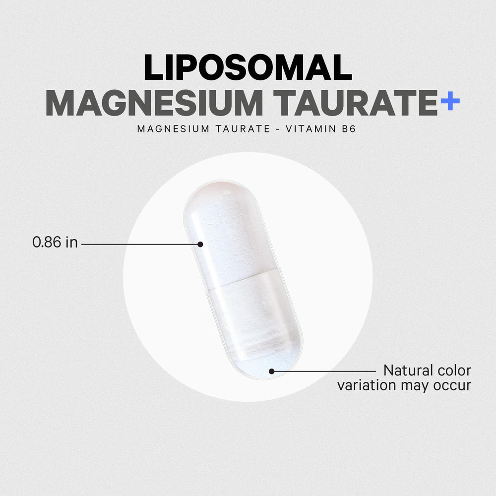 Codeage Liposomal Magnesium Taurate, sello de fabricación en Estados Unidos.