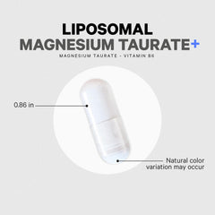 Codeage Liposomal Magnesium Taurate, sello de fabricación en Estados Unidos.
