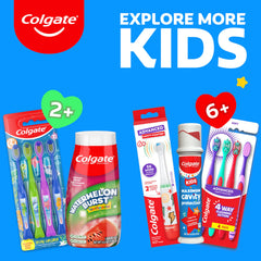 Colgate producto en baño infantil ambiente atractivo y limpio