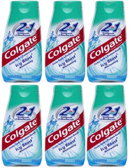Colgate empaque frontal seis tubos mostrando cantidad y frescura