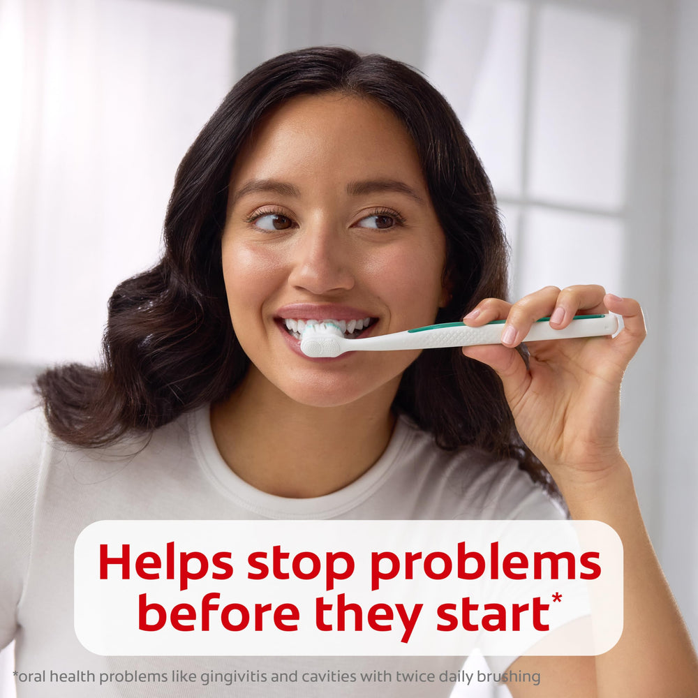 Colgate comparación de tamaño del tubo para mostrar formato de viaje y portabilidad