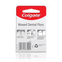 Colgate hilo dental detalle de la textura encerada para un deslizamiento fácil