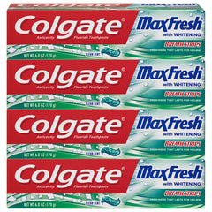Colgate Max Fresh envase frontal mostrando marca y beneficio de frescura